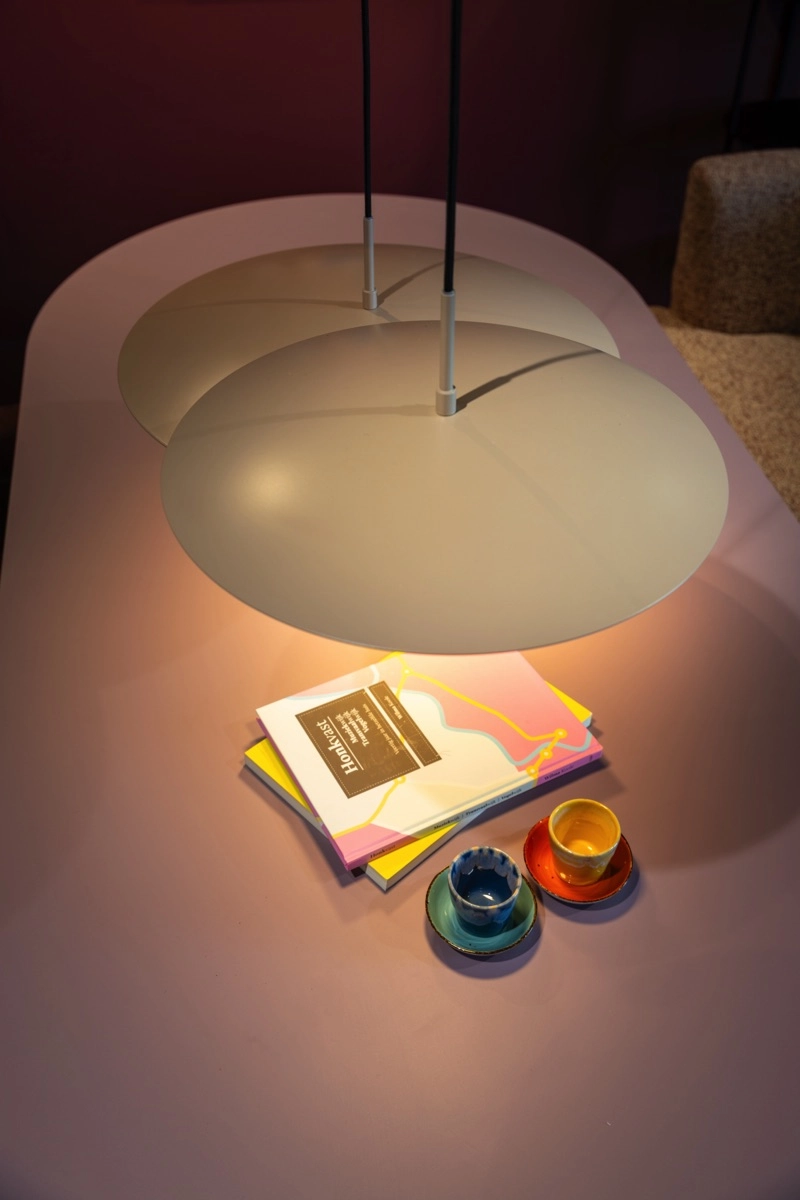Strakke hanglamp Sanne Ø 50cm - zand ETH 8720195311034