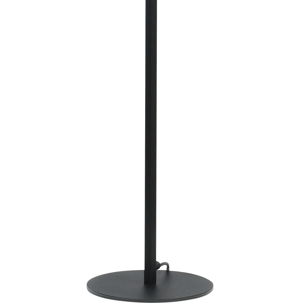 Zwarte vloerlamp Venus 175cm met zwarte lampenkap Masterlight 8718121204291