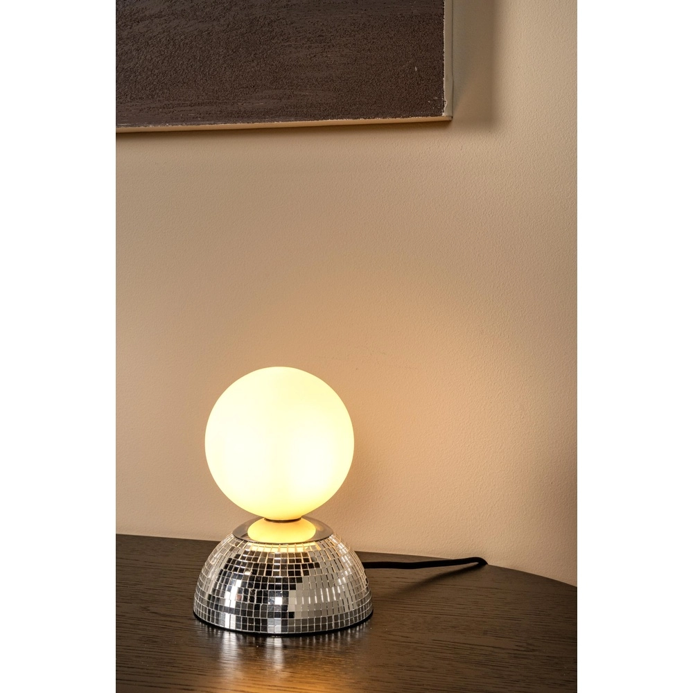 Tafellampje Glitzer zilver Lucide 5411212106513