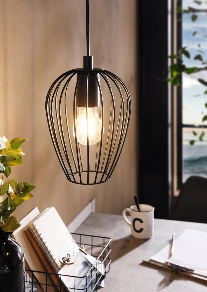 Hanglamp Newtown 16cm zwart Eglo 9002759494773
