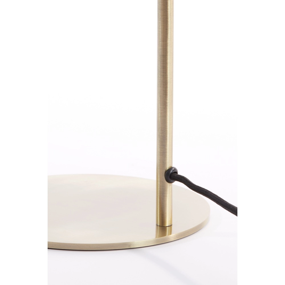 Glazen bureaulamp Solna messing mat Light & Living 8717807686628