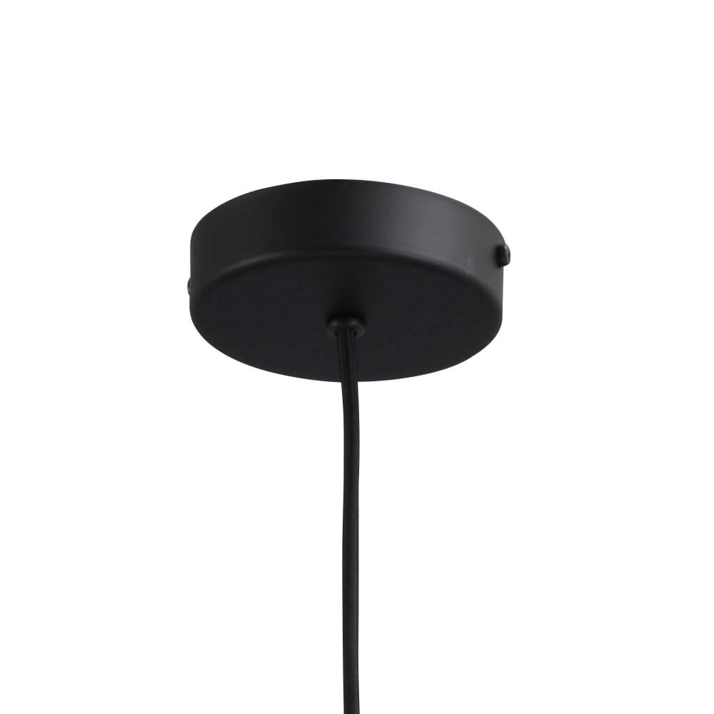 Hanglamp zwart Porto met Blossom clear glas - Ø 30cm Masterlight 8718121269313