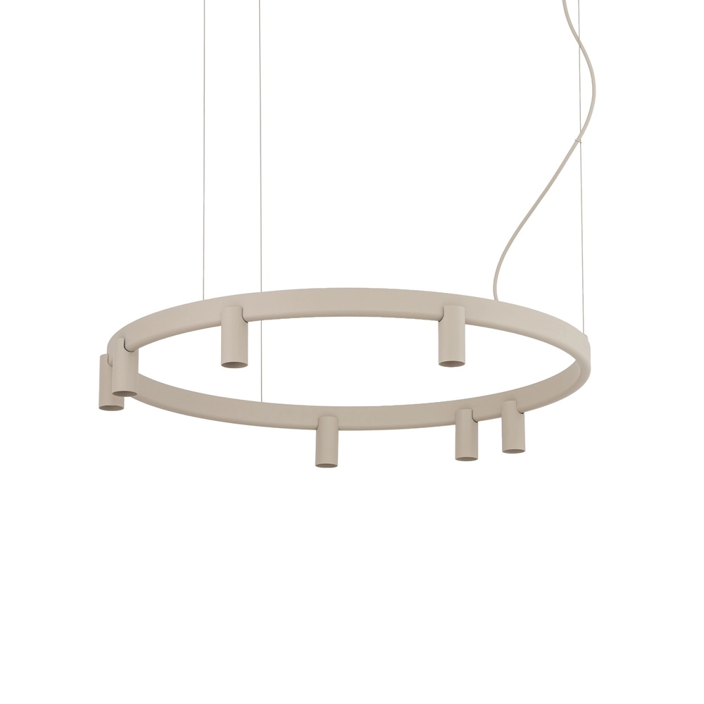 Design hanglamp Fourty zand bruin Ø 80cm
