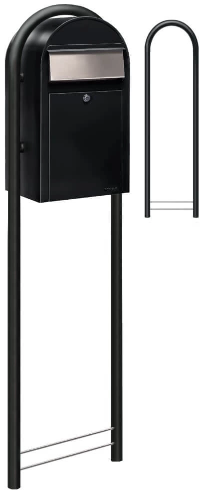 Brievenbus Grande st9005 i Struktuurzwart Bobi 6417237033277