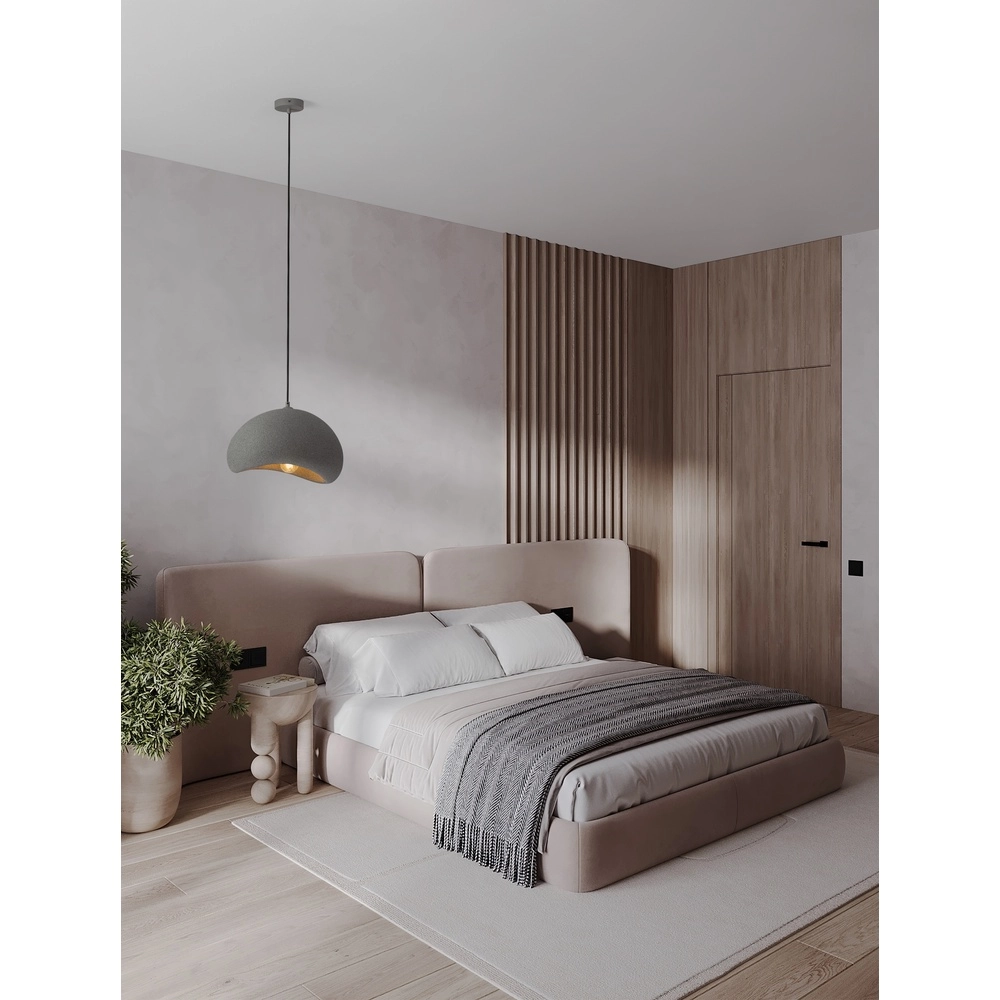 Natuurlijke hanglamp Aere grijs 40cm Lyora 5212017476692