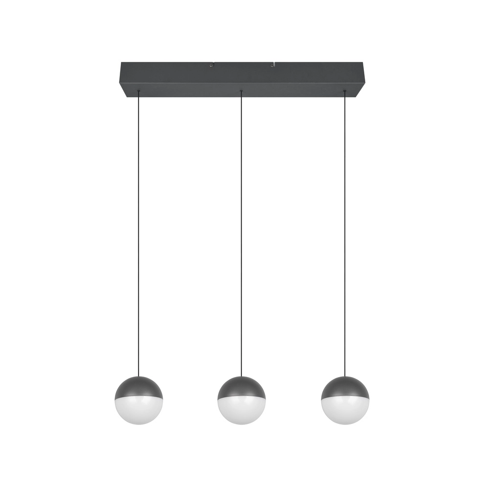 3-lichts hanglamp Senta antraciet Trio 4017807697858