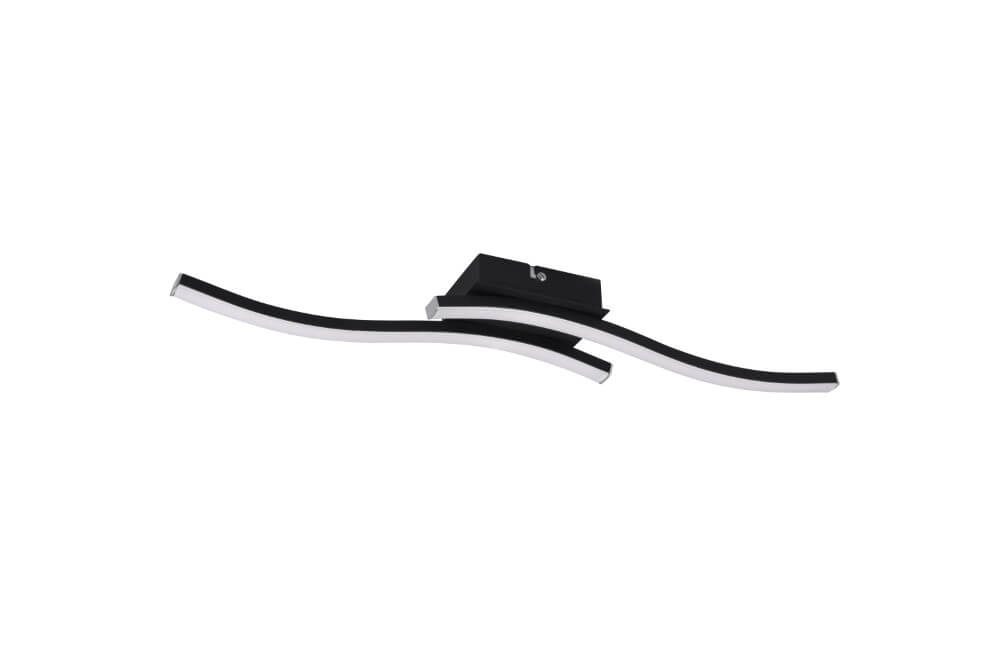 Led plafondlamp Route 2-lichts zwart 4000K Trio 4017807521719
