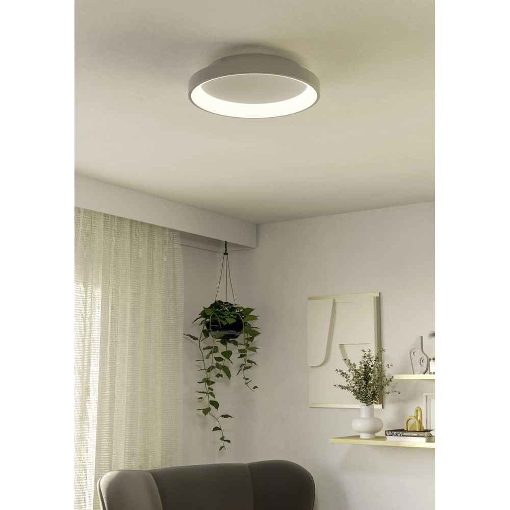 Strakke led plafonnière Loretello Ø 35cm - wit Eglo 9008606316403