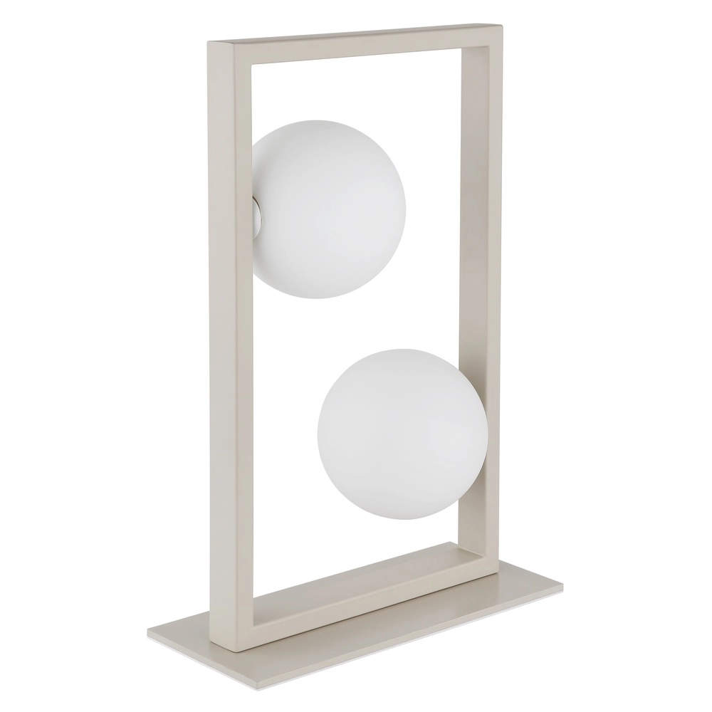 Moderne tafellamp Nanda zand bruin Globo 9007371567041