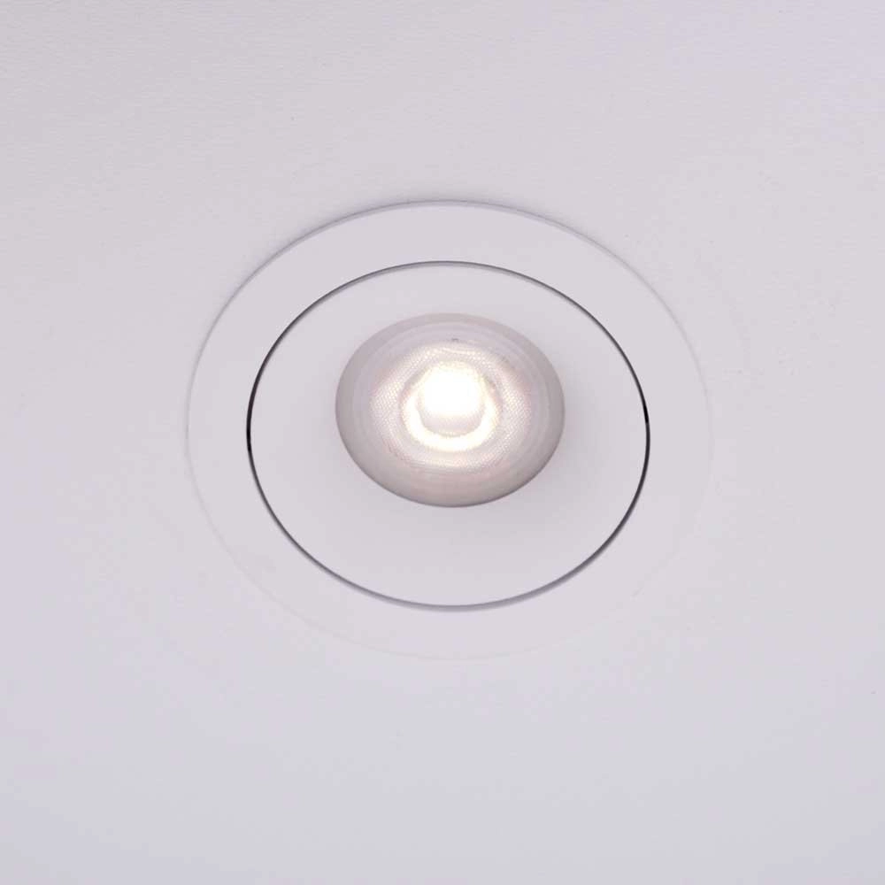 Witte inbouwspot Downel 9cm