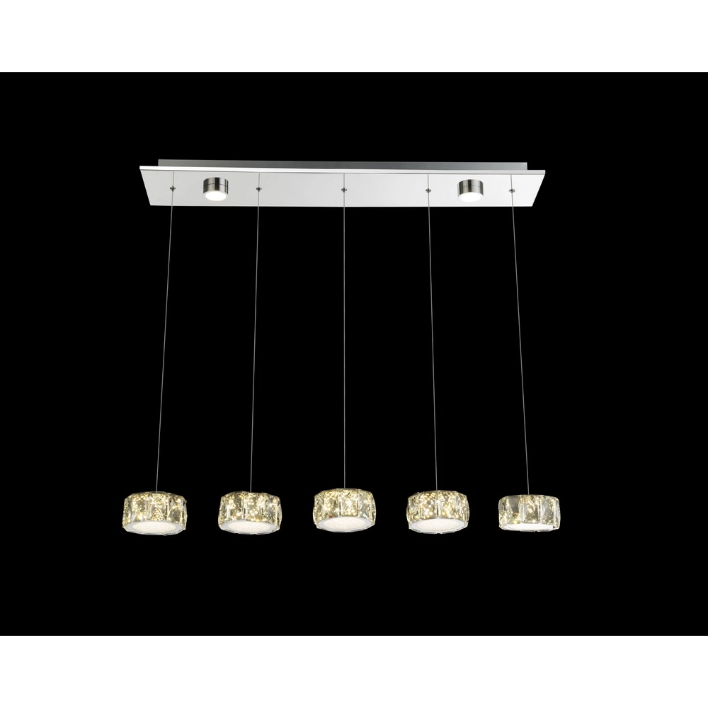 4-lichts hanglamp Amur chroom Globo 9007371342068