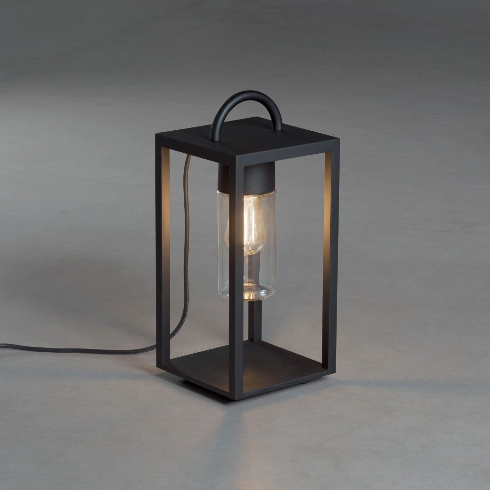 Buitenlamp Bologna 45cm zwart met helder glas KonstSmide 7318307532753