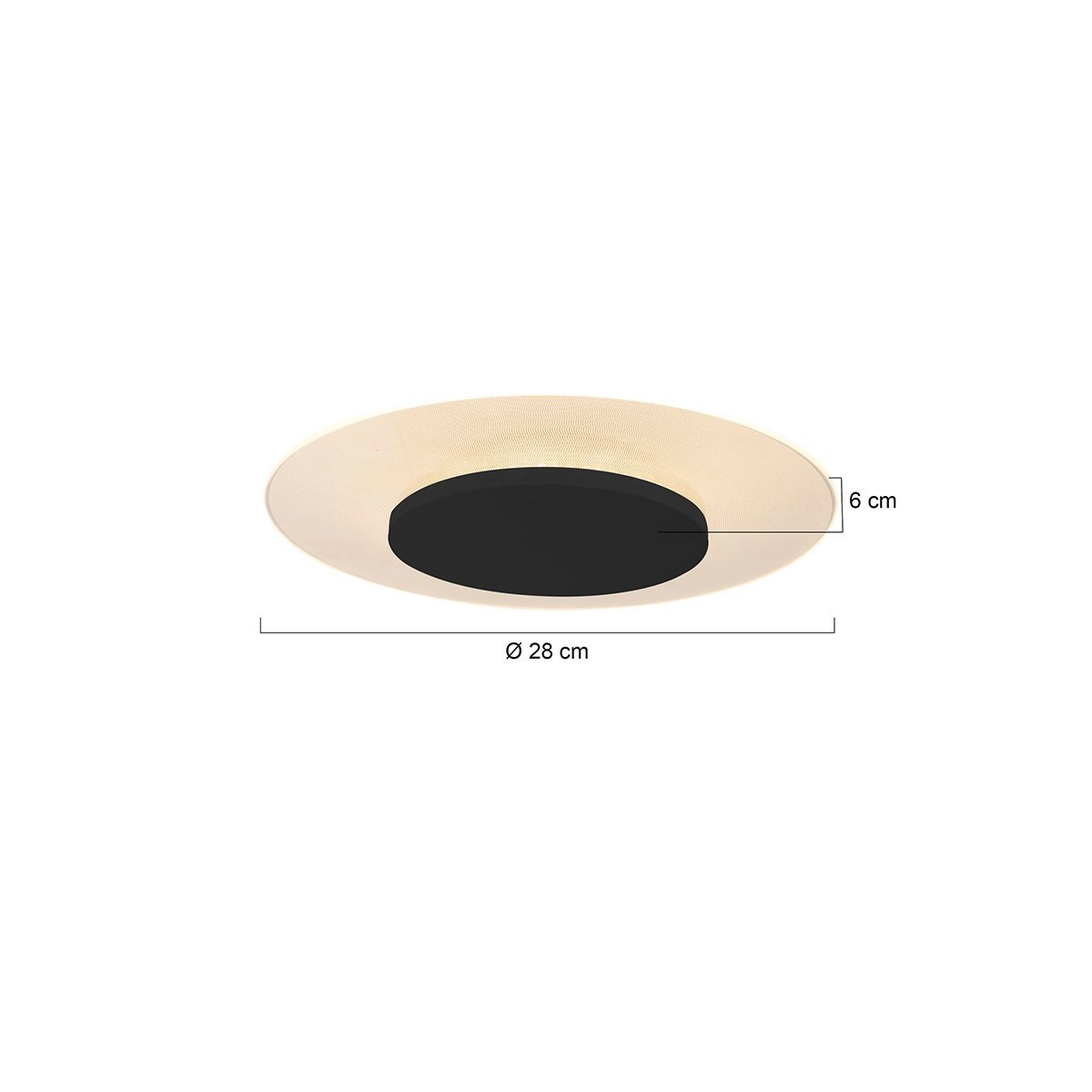 Ø 28cm plafonnière Lido Steinhauer 8712746132274