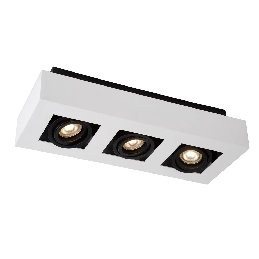 Plafondspot Xirax 3 x 5W wit Lucide 5411212092335