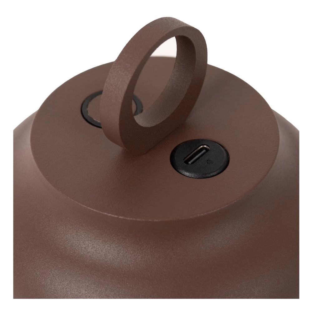 Oplaadbare wandlamp Wells roestbruin Lucide 5411212334121