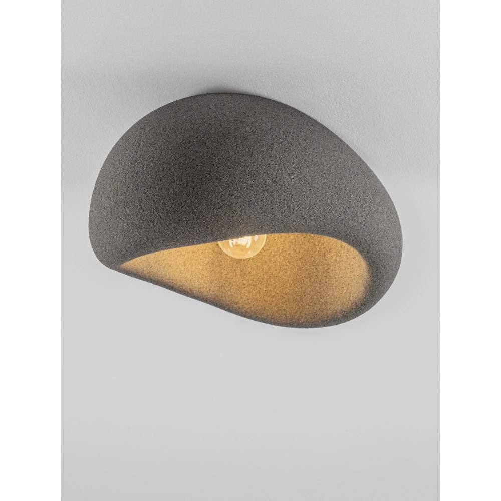 Natuurlijke plafondlamp Aere grijs 40cm Lyora 5212017476753