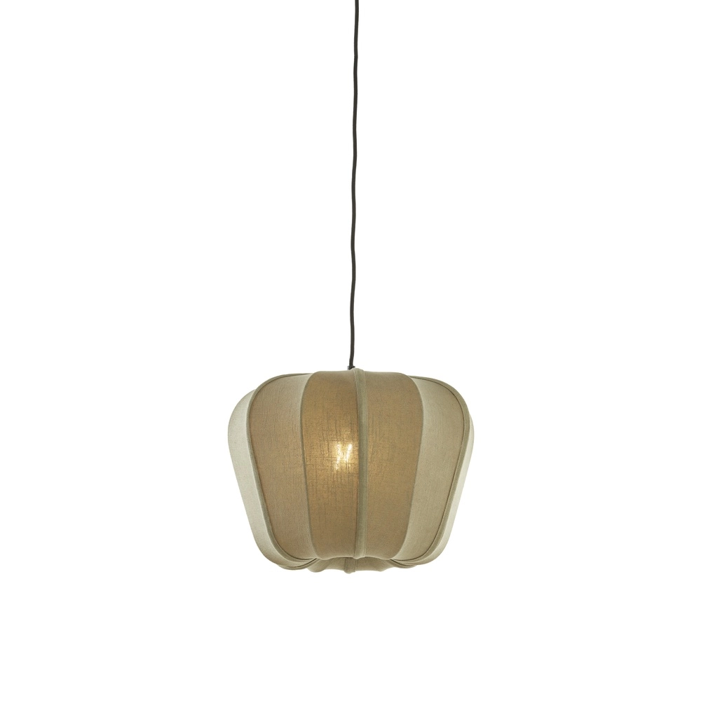 Japandi hanglamp Zubedo Ø 40cm - olijf groen Light & Living 8717807835873