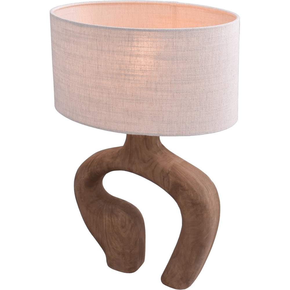 Japandi schemerlamp Woodie 40cm -hout met natural Masterlight 8718121392738