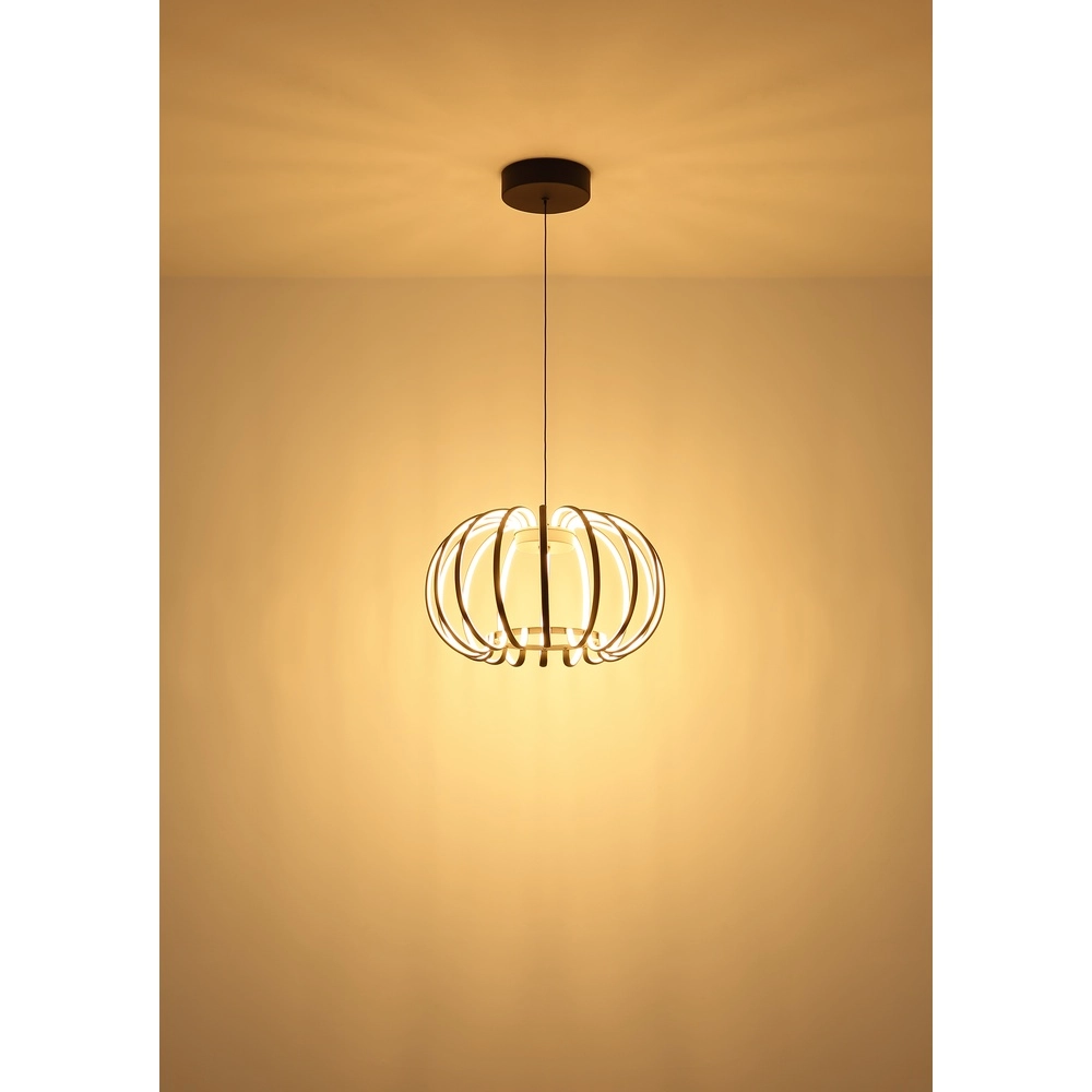 Zwarte hanglamp Ribbon design Globo 9007371575305