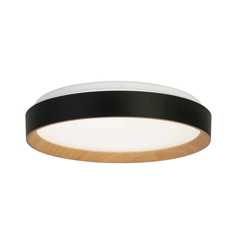 Zwarte plafondlamp Sorrento wit venster