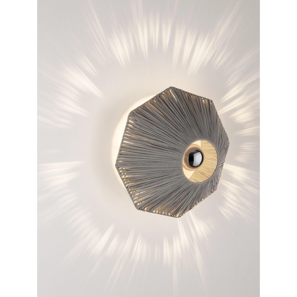 Wandlamp Elvio grijs Ø 30cm Lyora 5212017493866