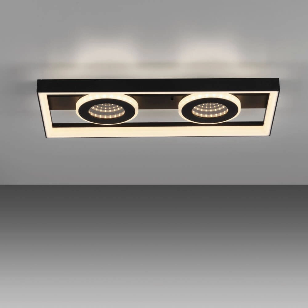 Rechthoekige plafondlamp Traforo dubbel Paul Neuhaus 4012248384893