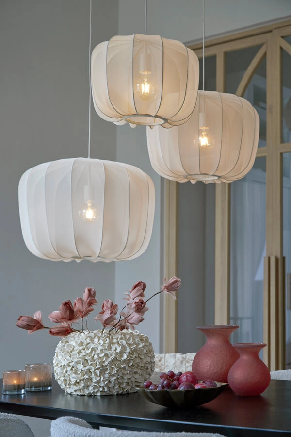 Japandi hanglamp Plumeria crème Ø 40cm Light & Living 8717807651398