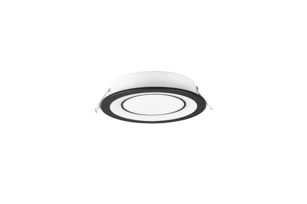 Inbouwverlichting Core 14,8cm zwart Trio 4017807504156