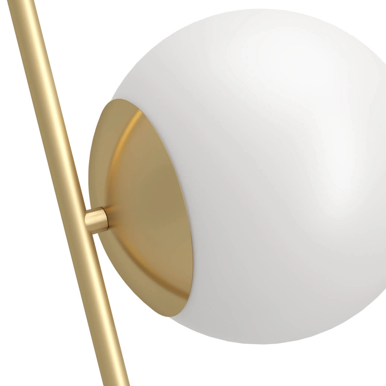 Vloerlamp Rondo 4 goud met witte bol Eglo 9008606274451