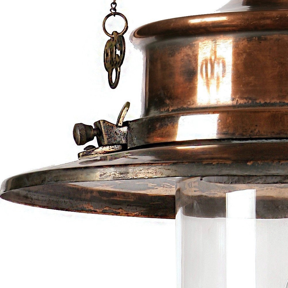 Antieke hanglamp Paddington Station M Limehouse