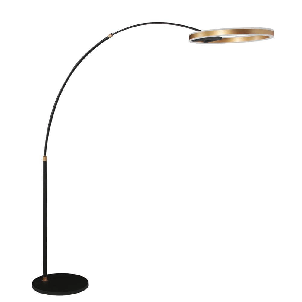 Design booglamp Ringlux zwart met goud Steinhauer 8712746177398