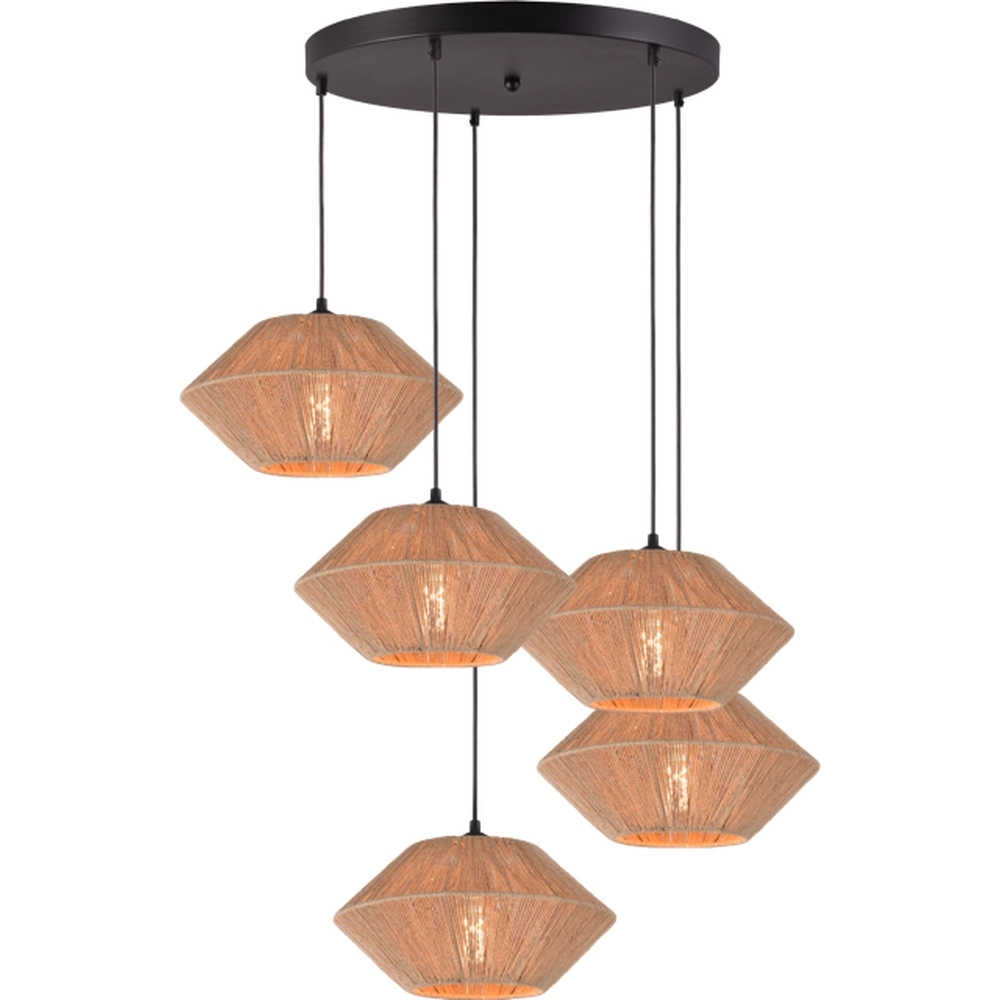 Japandig hanglamp Bicono 5x Ø35cm