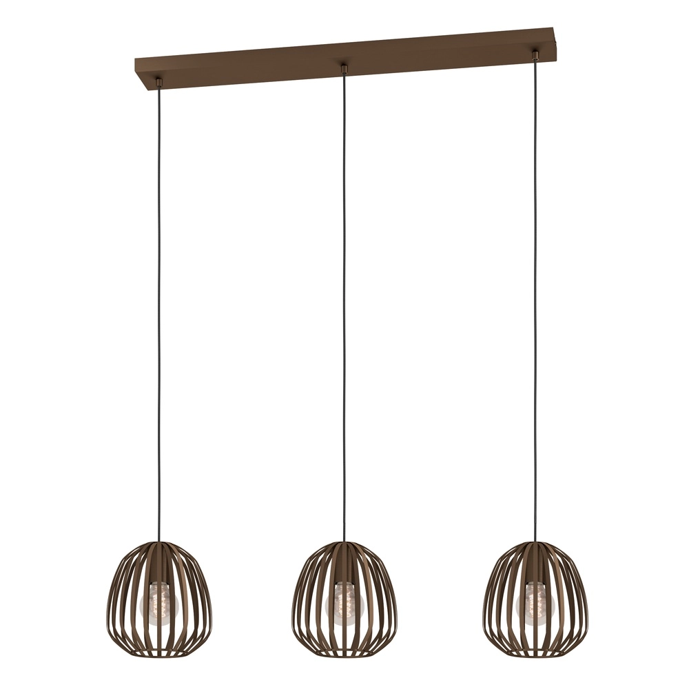 Bronzen eettafellamp Espinal Ø 19,5cm - 3x E27
