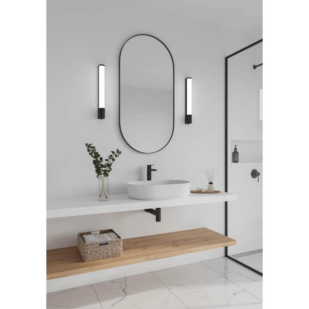 Strakke wandlamp Malaika S zwart Nordlux 5704924016066
