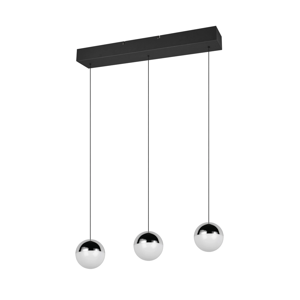 3-lichts hanglamp Senta chroom Trio 4017807685831