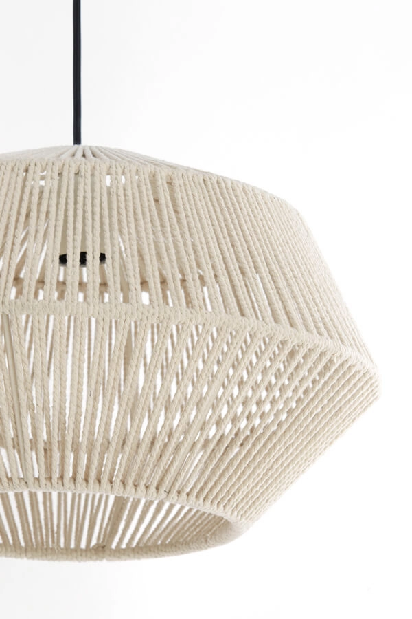 Scandinavische hanglamp Deya crème Ø 40cm Light & Living 8717807744922