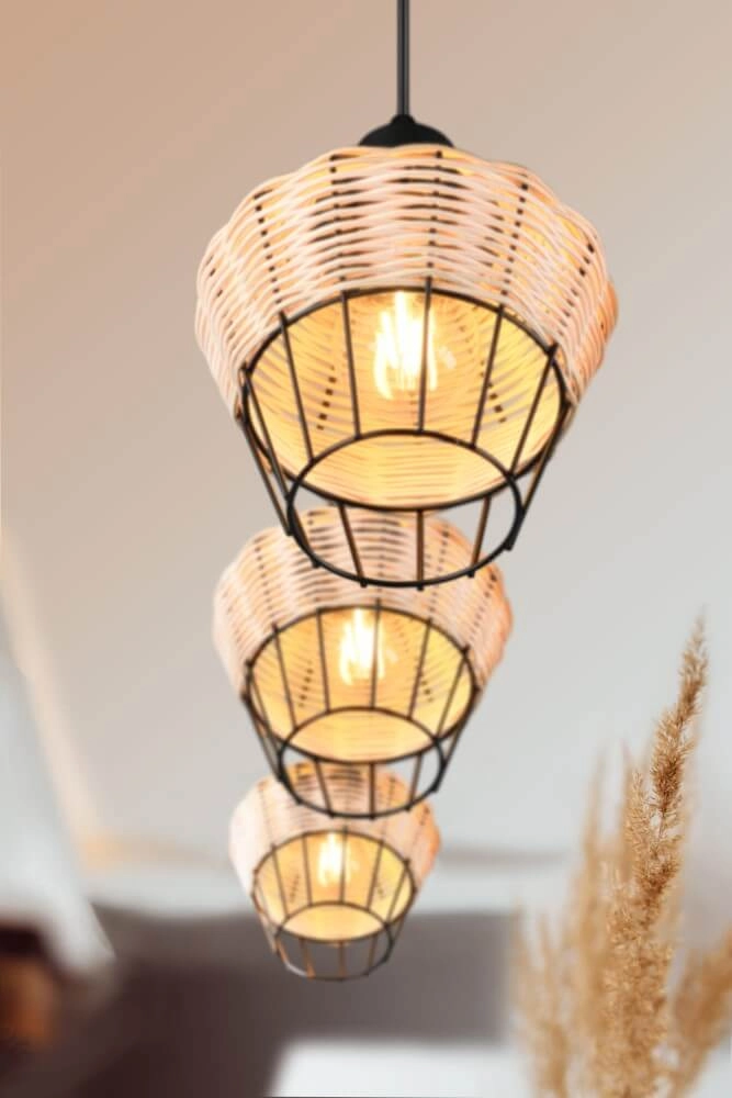 Vide hanglamp Borka rotan Trio 4017807556131