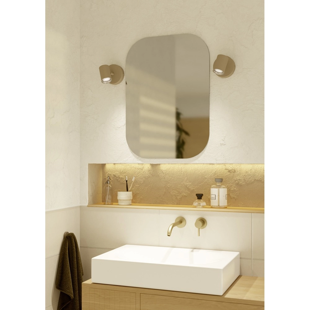 Opbouwspot Consuma 1 enkel zand bruin Eglo 9008606397266