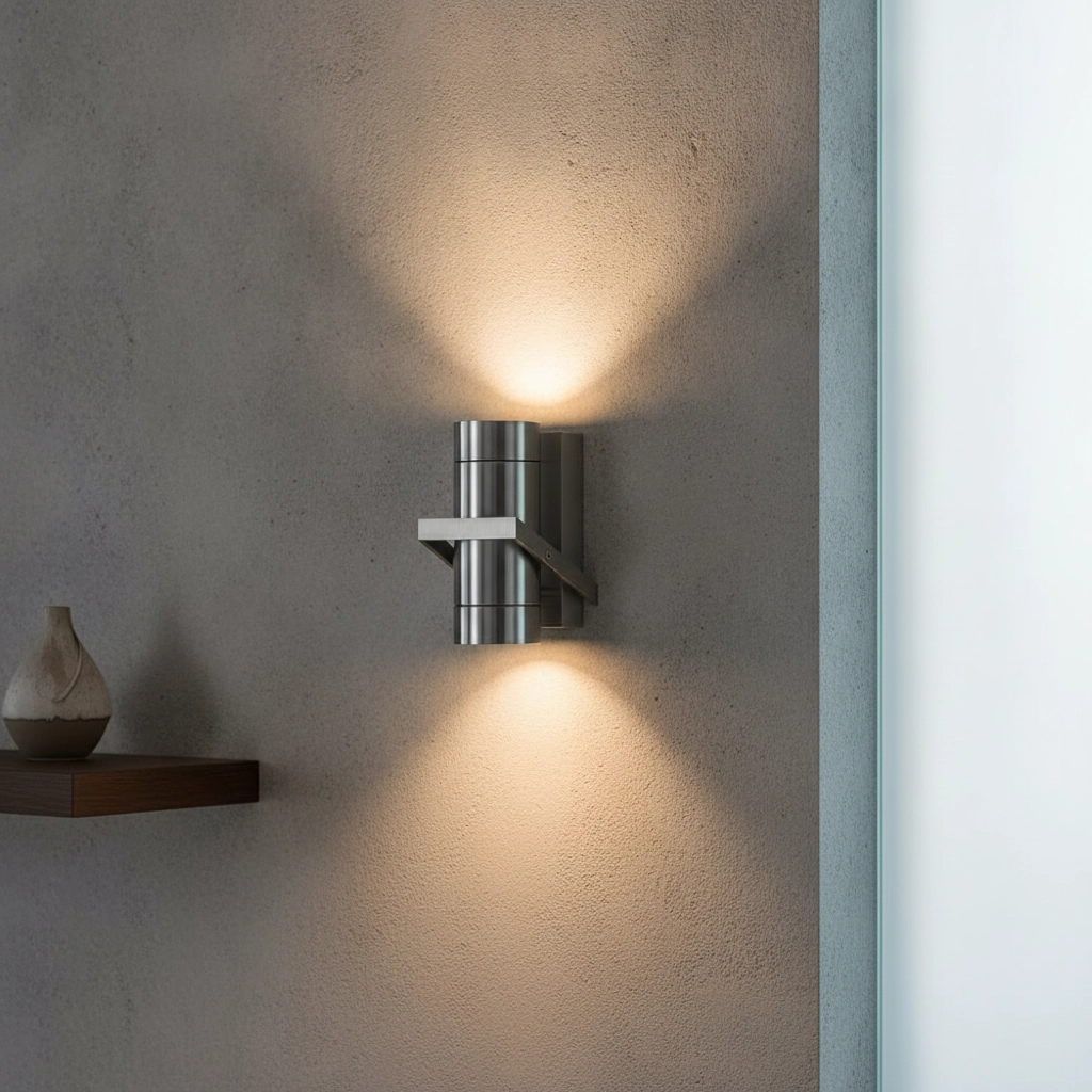 RVS Up- & downlighter Double