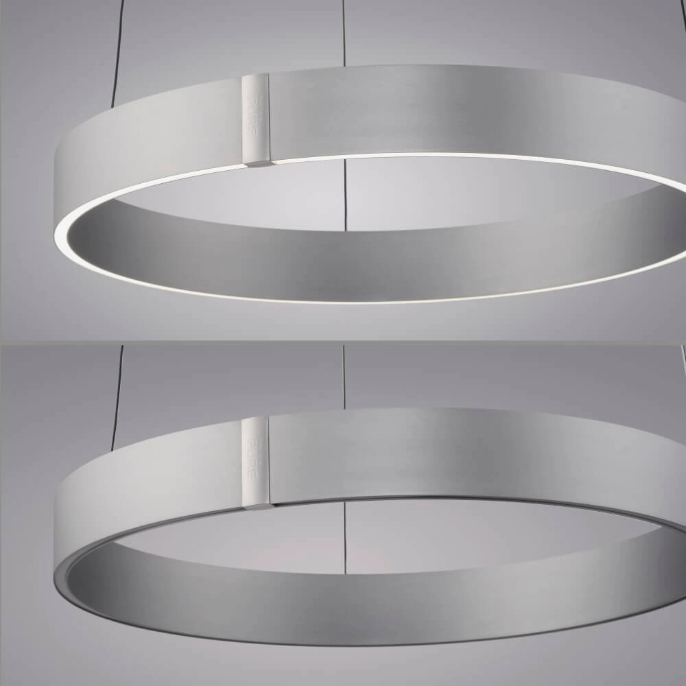 Ronde hanglamp Pure E-Clipse aluminium Ø 50cm Paul Neuhaus 4012248372333