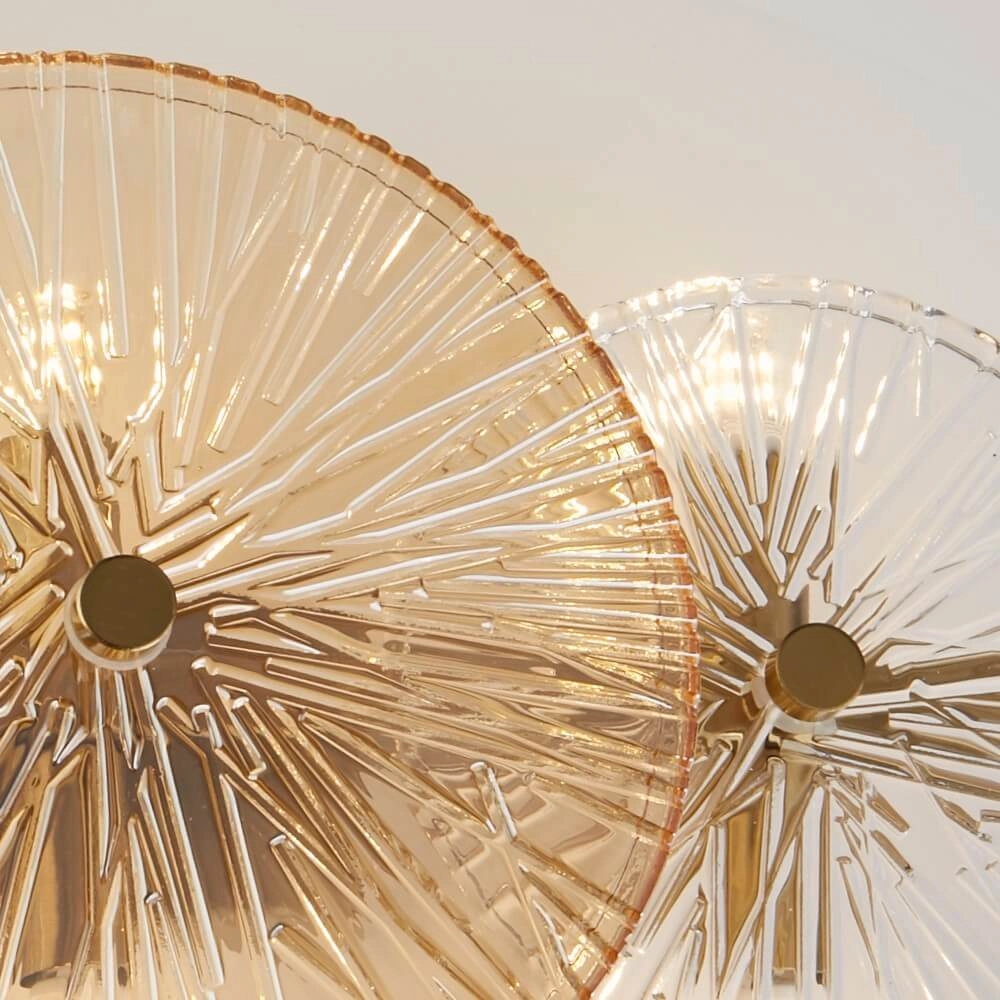 Plafondlamp Wagon Wheel goud Searchlight 5053423247632