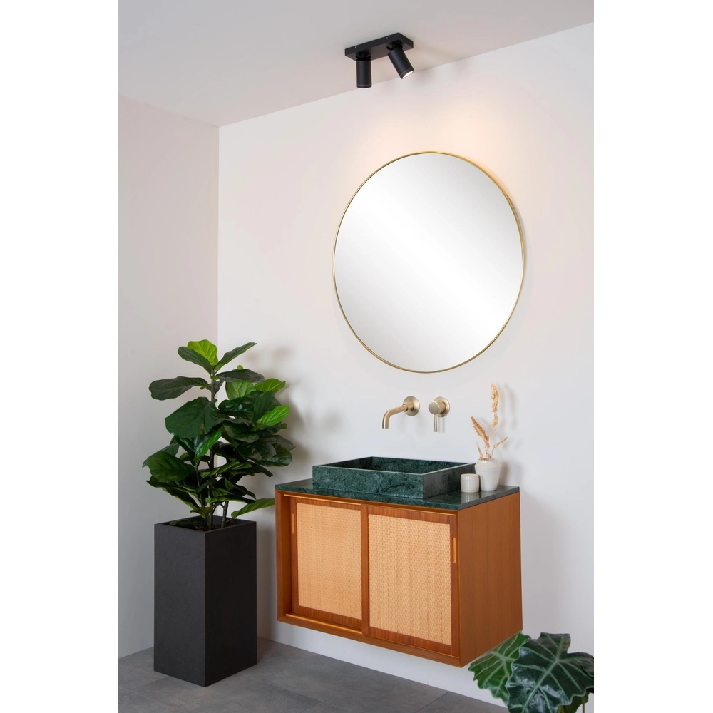 Plafondspot Taylor IP44 2-lichts zwart Lucide 5411212092632