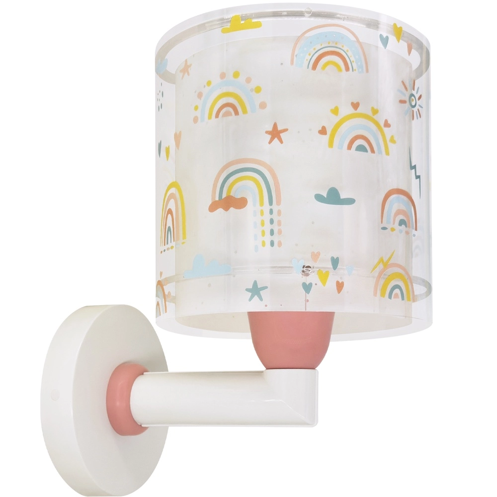 Wandlamp Rainbow roze voor kinderkamer