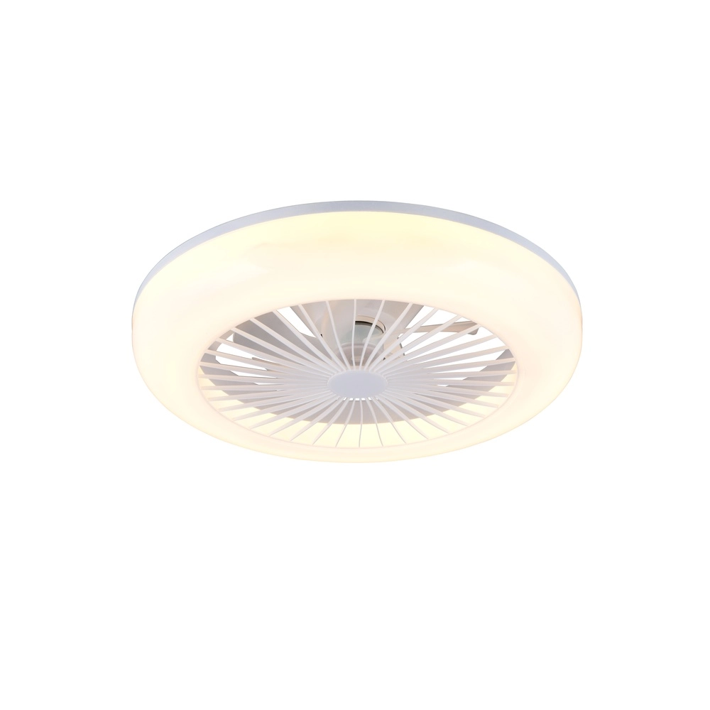 Plafondventilator Mora wit met lamp