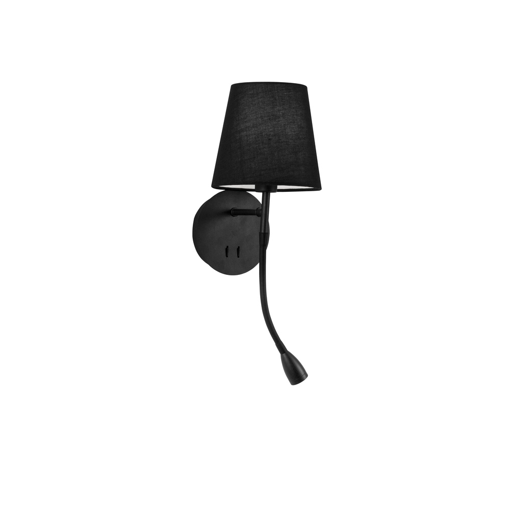 Bedlampje Nia zwart Lyora 5212017427120
