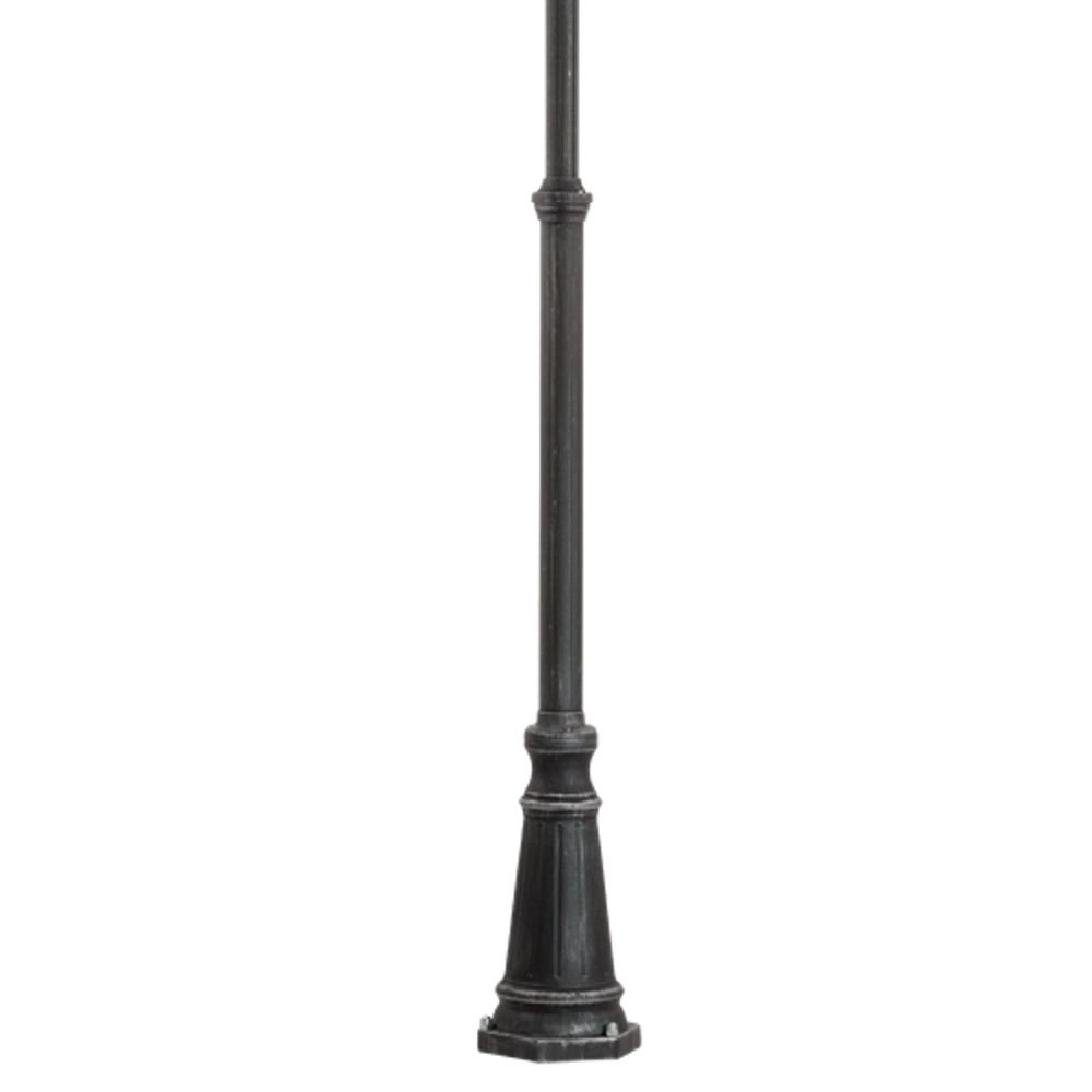 Staande tuinlamp Navedo 3-lichts zwart zilver Eglo 9002759934651