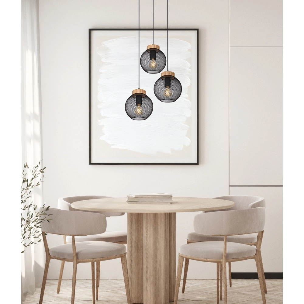 Zwarte hanglamp Pablo gaas Globo 9007371417551