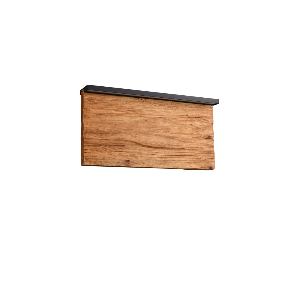 Design wandlamp Kalea zwart met hout 30cm Trio 4017807661392