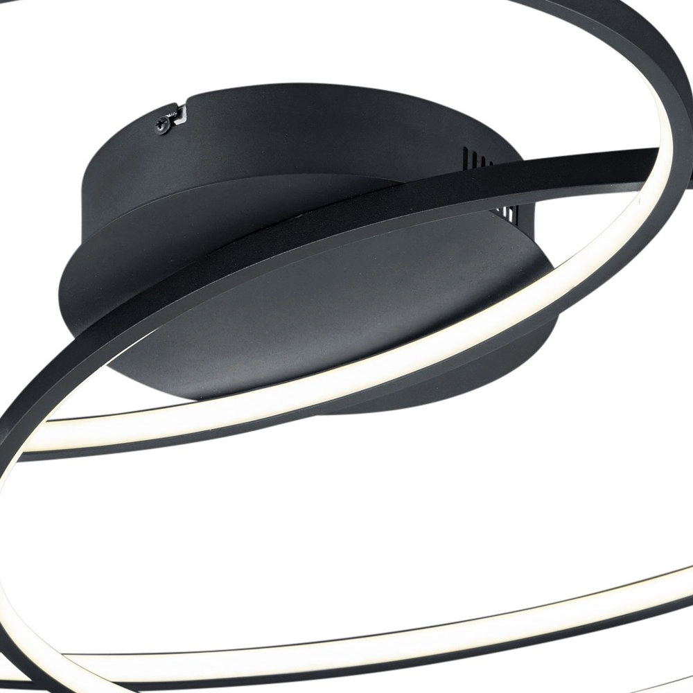 Zwarte plafondlamp Gale Trio 4017807441468