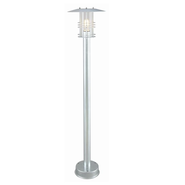 Verlichtingspaal Selva landelijk 118cm zinkgrijs